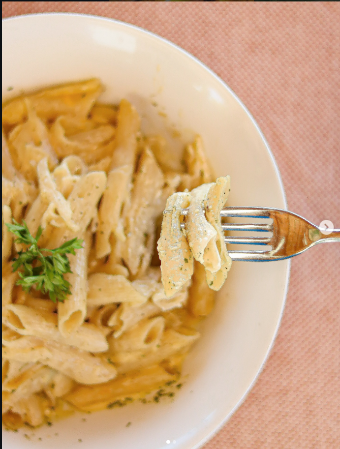 Pasta cremosa (plato destacado)